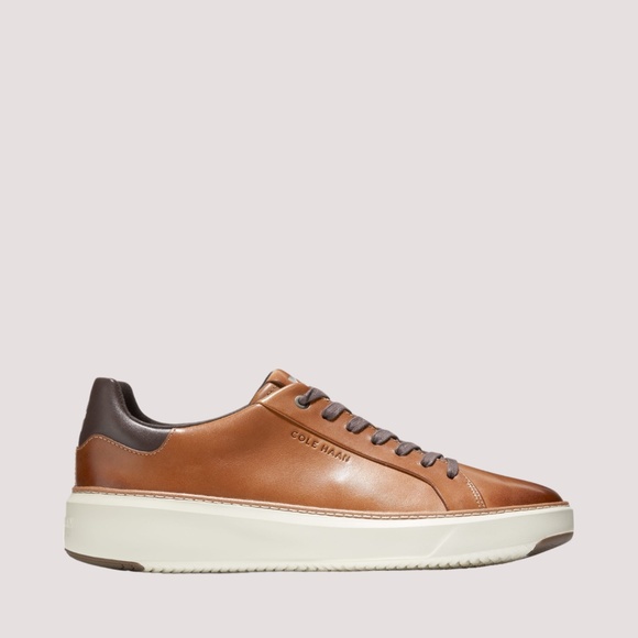 Men\'s Cole Haan GrandPro Topspin Sneaker in British Tan. C34229 main image 4
